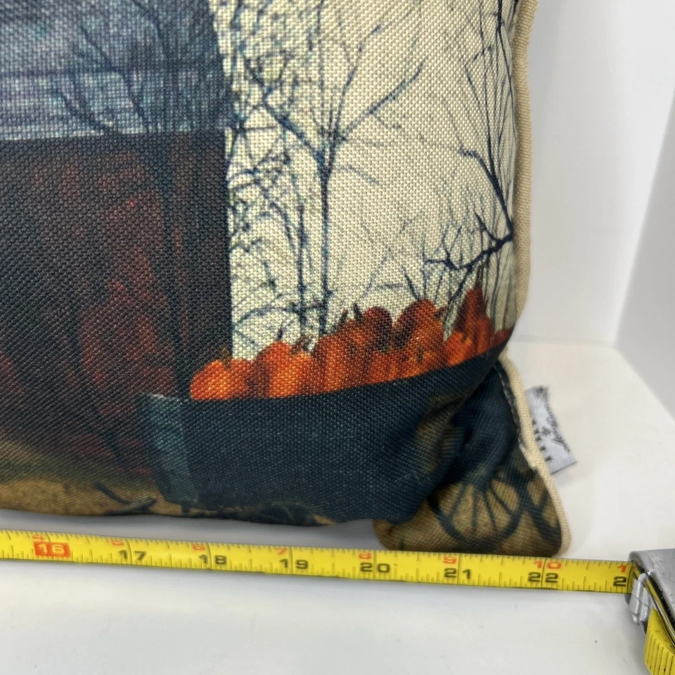 Thro от Marlo Lorenzo «Тыквы на продажу» печать поясничная подушка 23 «X 11» осени - Изображение 3 из 4