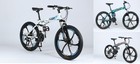 Folding Mountain Bike 24 26Inch Wheel 21 Speed Full Suspension Bicycle Disc Brak