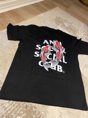 ASSC Anti Social Social Club Herren Tshirt Koi Fisch schwarz - XL - Neu