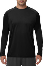 Long Sleeve Shirts for Men - Quick Dry Moisture Wicking UV UPF Sun Protection T-