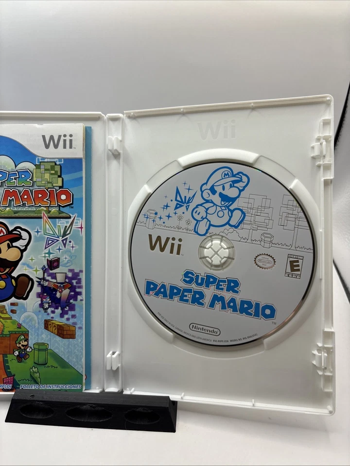 Super Paper Mario (Nintendo Wii, 2007) Complete CIB - Tested - Image 3 of 4