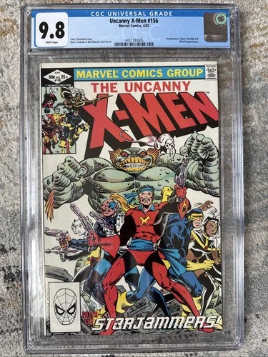 Uncanny X-Men #156 CGC Graded 9.8 (1982) Starjammers Appearance Marvel Comics