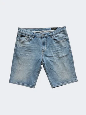 Pantalones Cortos de Jeans Dolce & Gabbana Ajustados Denim Aspecto Usado, W34 - Imagen 1 de 4