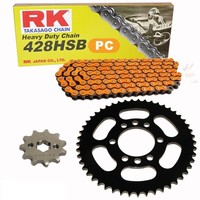 Kettensatz Geeignet FüR Yamaha Dt 125 Lc 82-84 Kette Rk Pc 428 Hsb 118 Offen Or
