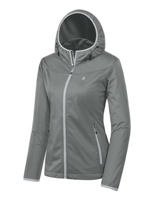 Leichte KapuzenSoftshelljacke für Damen zum Laufen, Wandern, Winddicht, wasse...