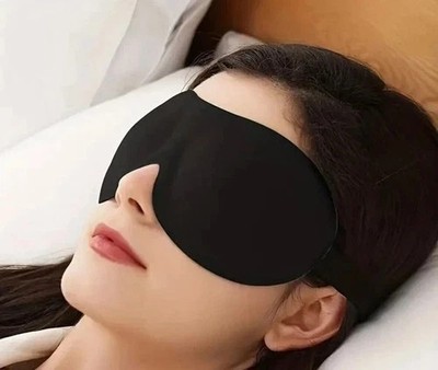 3D Schlaf Augenmaske weich gepolstert Verdunkelung Augenbinde Reisen Schlaf Schatten UK