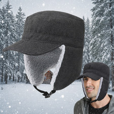 Outdoor Winter Thermal Warm Windproof with Ear Flaps Thermal Hat For Men Women