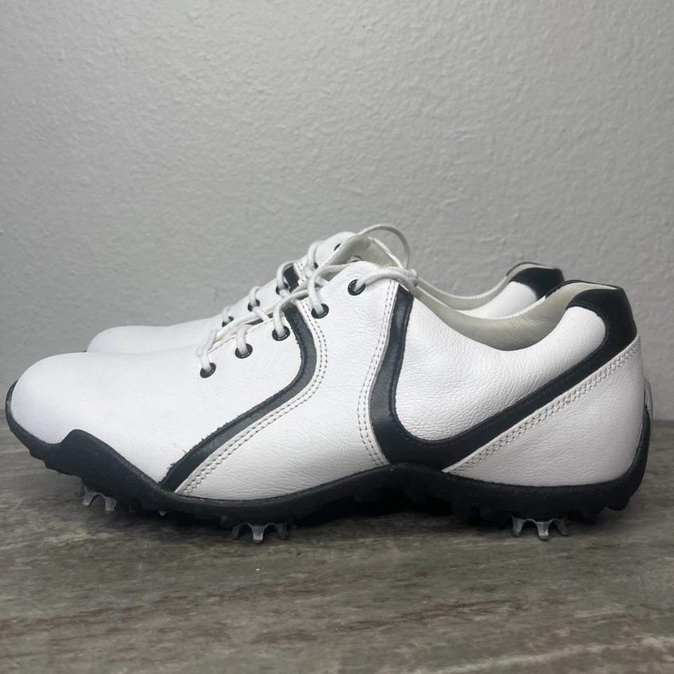 Zapatos de golf FootJoy LoPro Collection para mujer talla 7 1/2M cuero blanco 97107 Foto 2 de 4