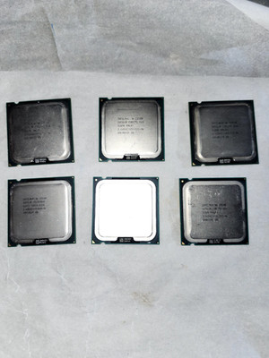 lot of 6 intel CPU's Core Duo/pentium untested