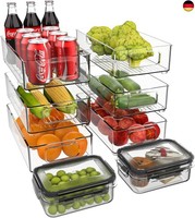 KüHlschrank Organizer Stapelbar, Aufbewahrungsbox KüChe Organizer, Speisekammer