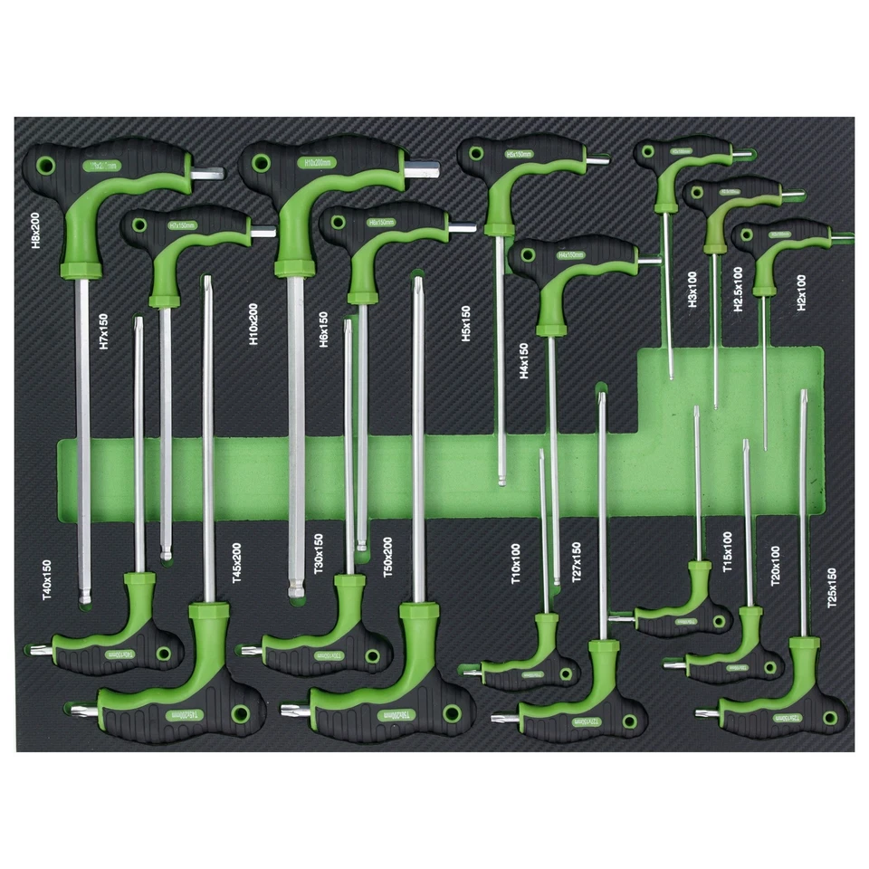Werkstattwagen Einlagen Werkzeugeinlagen 520x400mm bestückt 6 Stück CR-V - Bild 4 von 4