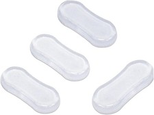 4 Pcs Transparent Toilet Seat Bumper Set, Silicone Strong