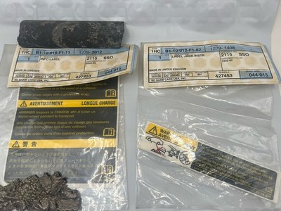 NOS Genuine Saab 9-3 9-5 Warning & Info Label Set Jack Instructions