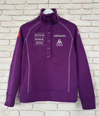 Switzerland Swiss Ski Olympic Team Odlo Jacket Sweater Top Women s Size S