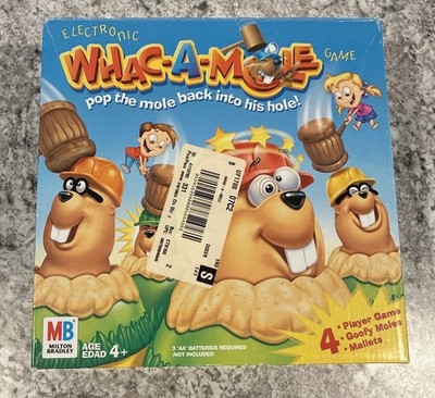 2004 Whac-A-Mole Electronic Game by Milton Bradley Tested Working No Instruction