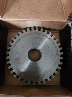 Diamut CNC Diamond Glass Cutting Wheel 100mm 25mm Bore Flat Edge Arris 19mm