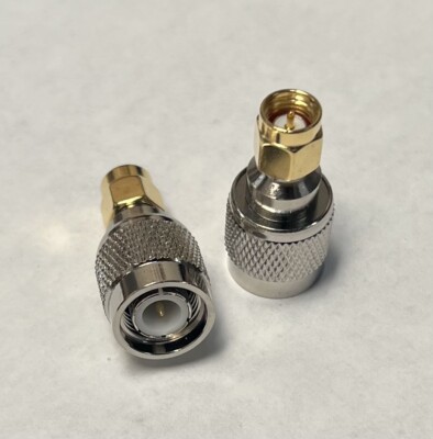 TNC Male to SMA Male Plug Series 2 PACK RF Coaxial Adapter Connector 2X USA Ship