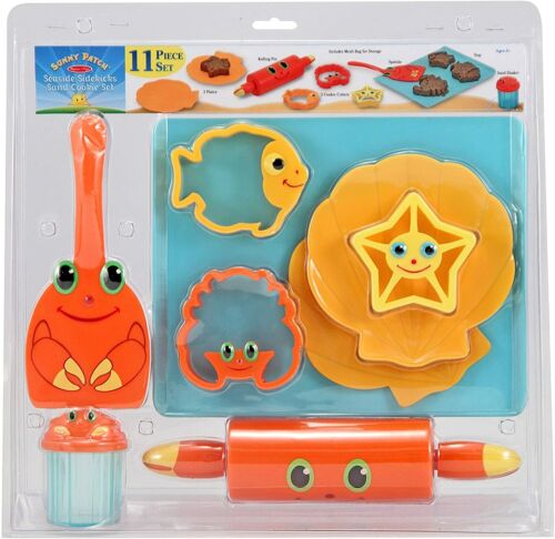 Melissa & Doug Sunny Patch Sand Toy Cookie Set, 11 piece, Ages 3+ NEW - Picture 1 of 1