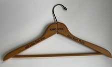 Vintage Wooden Clothes Hanger Alamo Hotel Miami Beach Florida Travel