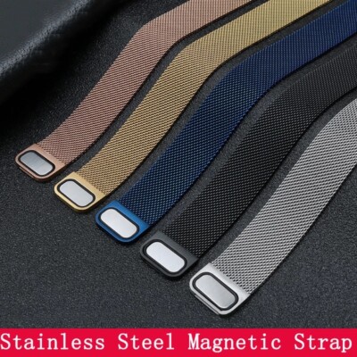 Magnet Milanese Loop Edelstahl Armband 16mm 18mm 20mm 22mm Ersatz Uhrenarmband