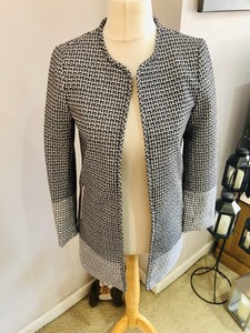 h&m black and white jacket