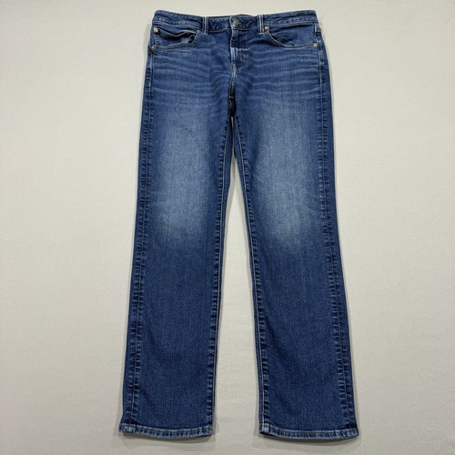 American Eagle Jeans Mens 34x32 Blue Slim Straight Airflex+ Medium Wash Denim