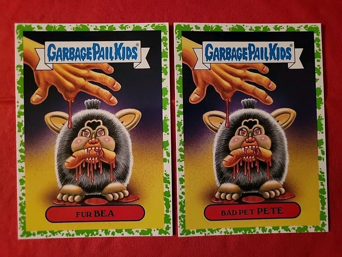BRICKS MONO POST CARD 1988 スプリングコレクション SP Green Border Parallel Furby Toy Spoof Garbage Pail Kids 2 Card