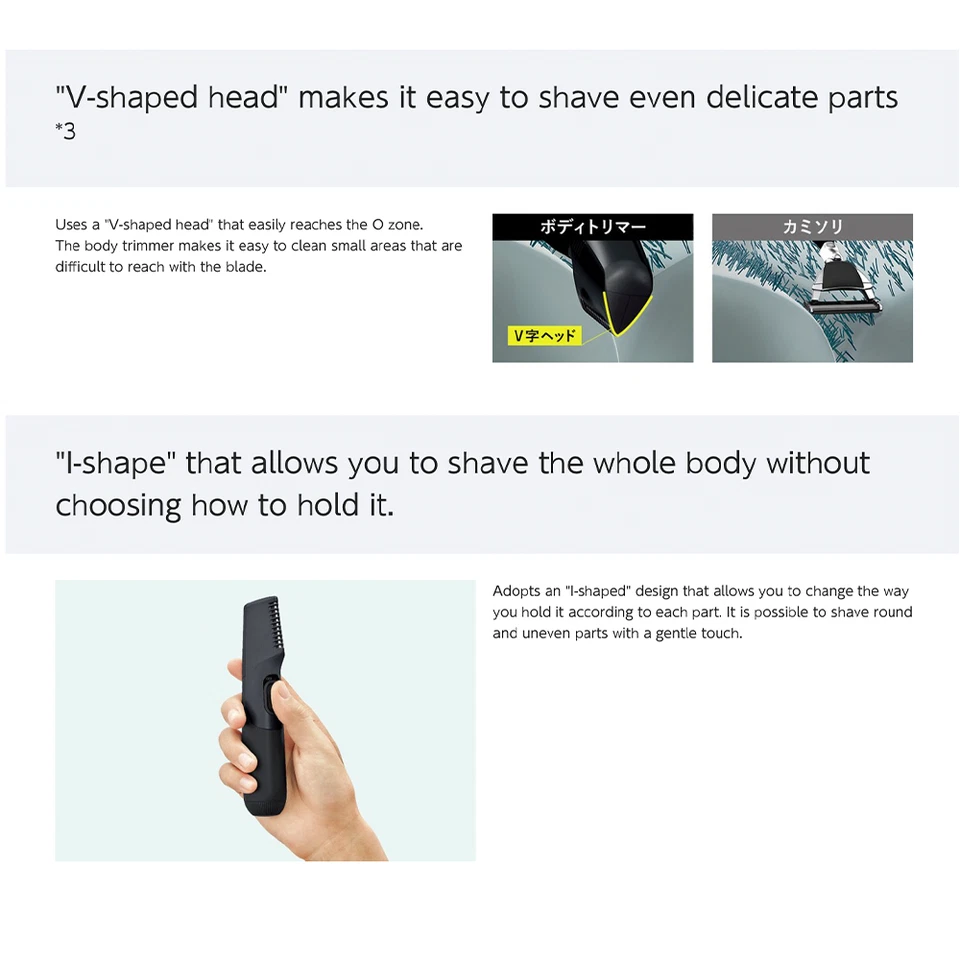 Panasonic ER-GK21 Recortadora de Cabello Corporal Portátil Tipo Batería Impermeable Cuidado Corporal Foto 4 de 4