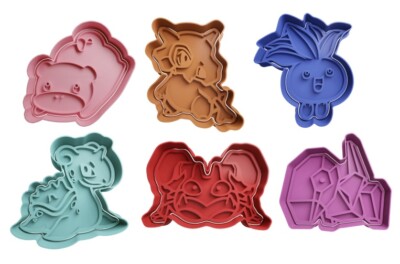 Pokemon Ausstechformen + Insert - ca. 8cm