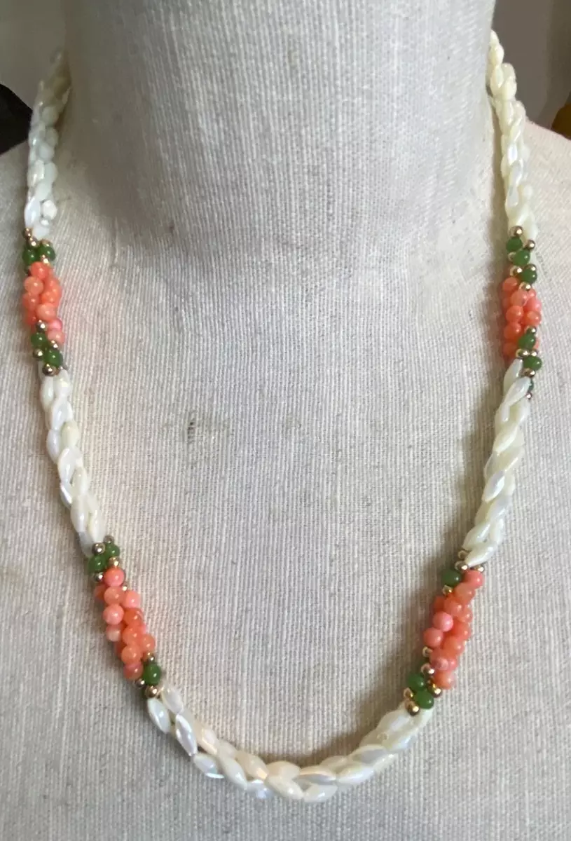 Jade on sale coral necklace