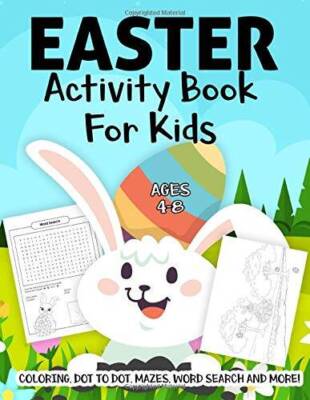 Easter Activity Book For Kids Ages 4-8: A Fun Kid Workbook Game For  - VERY GOOD