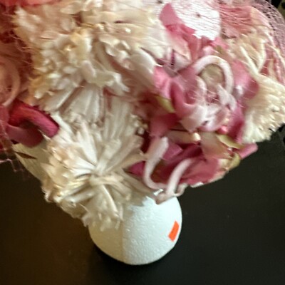 Jean Sutton Vintage Pink Floral Hat Union Made Kentucky  display picture 1