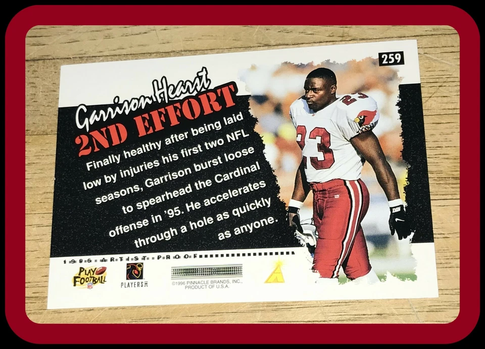 GEORGIA CARDINALS 1996 SCORE ARITISTS PROOF GARRISON HEARST NMMT FREE SHIPPING - Image 2 of 2