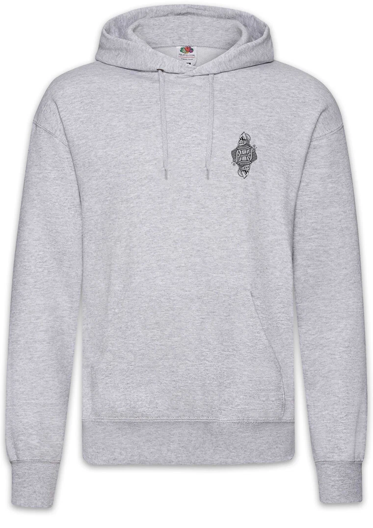 Queen of Skulls Hoodie Pullover Tattoo Oldschool Poker Newschool Black White
