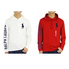 Polo Ralph Lauren Long Sleeve Hooded Big Pony T-Shirts - 2 color options -