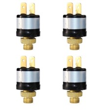 4pcs 70-100 PSI Air Compressor Pressure Control Switch Valve Horn 1/8'' 12V/24V