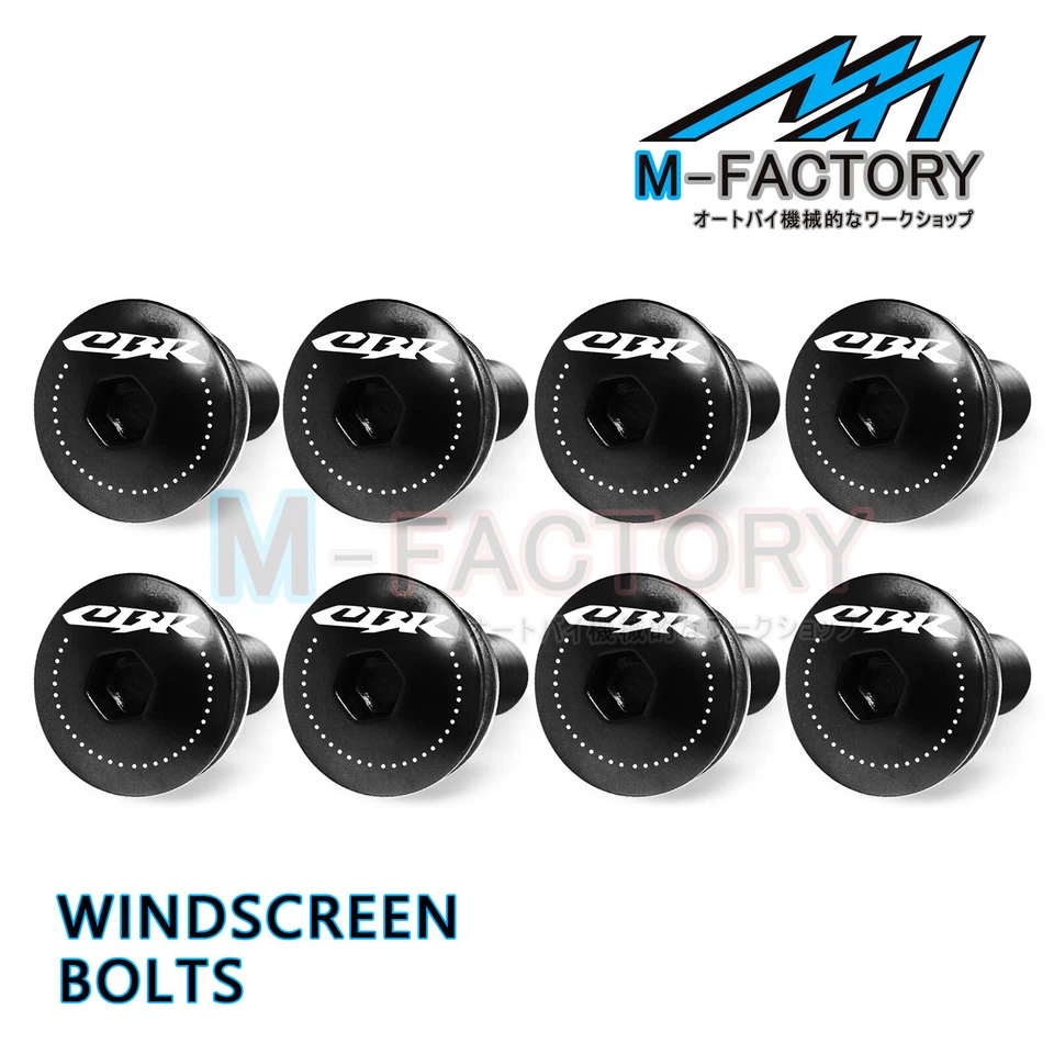 Parafusos de carenagem para pára-brisa conjunto CBR ajuste Honda CBR600 F4 FS 99-00 F4 i 01-07 - Imagem 3 de 4
