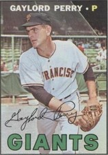1967 Topps Gaylord Perry Card 320 Giants Hall Of Fame PSA Graded VG-EX 4