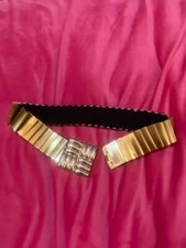 vintage 80's Bill Blass gold metal belt