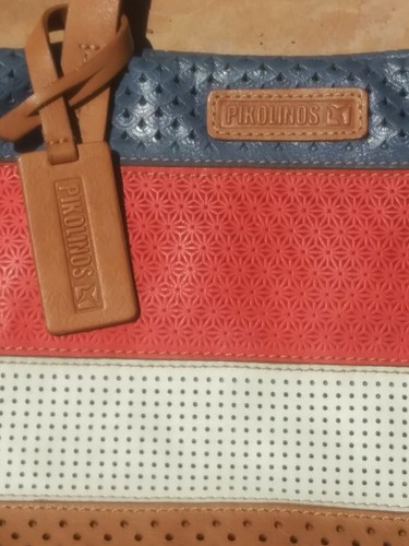 Pikolinos multicolor leather purse, tote, Made in Spain - Picture 10 of 10
