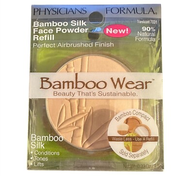Physicians Formula Bamboo Silk Face (REFILL) Powder 7031 TRANSLUCENT 0.3 Oz