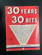Vintage 1950 "30 Years 30 Hits No. 1" Music Song Book