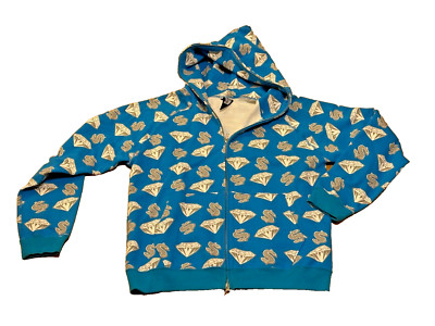 Vintage Billionaire Boys Club Hoodie Medium Diamond & Dollars Full Zip Japan BBC