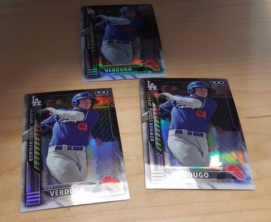 много карт 2016 Bowman Chrome Alex