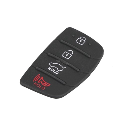 2 PCS Car Key Fob 4 Button Rubber Pad For Hyundai Santa fe Sonata Tucson i40 - Picture 5 of 8