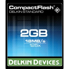 Delkin Devices 2GB CompactFlash Memory Card 125x for Nikon Canon DSLR