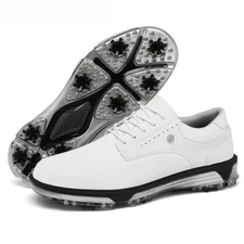 Men's Waterproof Golf Shoes Outdoor Golfing Caddie Athletic Footwear Breathable
