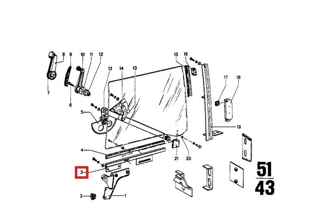 Genuine BMW 02 Cabrio Sedan Wagon Window Guide Rail Left OEM  