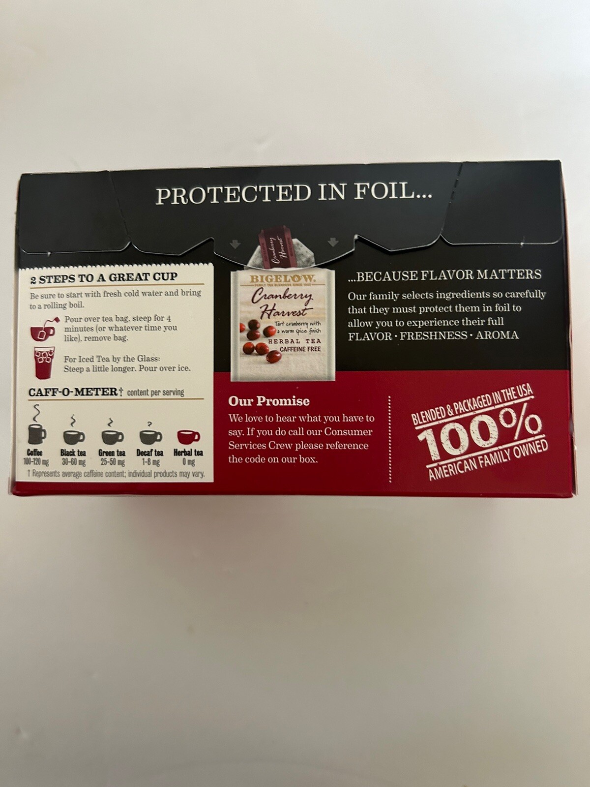 Bigelow Cranberry Harvest Herbal Tea (3 Boxes) Caffeine Free 18 Ct BB 8