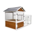 Large Outdoor Waterproof PVC Board Chicken Duck Coop Bird Rabbit Cage w/Nest Box